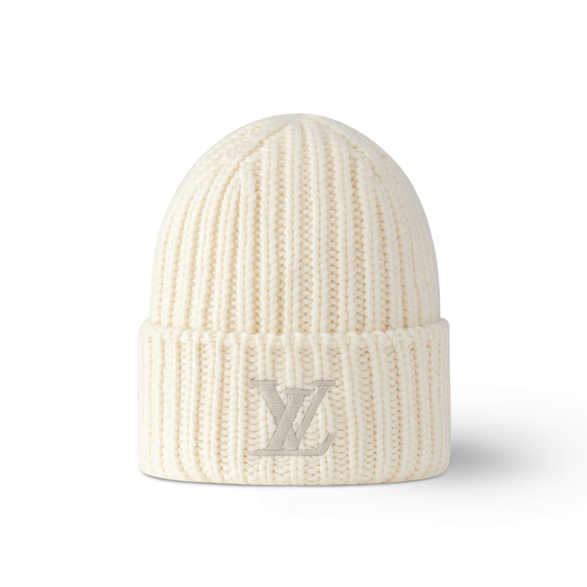Louis Vuitton Men's and Women's Autumn and Winter Solid Color Embroidery Logo Printed Wool Knit Hat Cap Scarf #75639