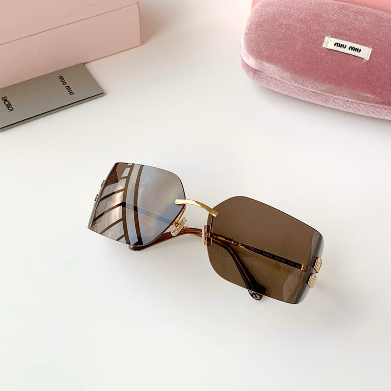 MiuMiu Women's Solid Color Logo Plate Frame Sunglasses Eyeglasses Glasses #73946