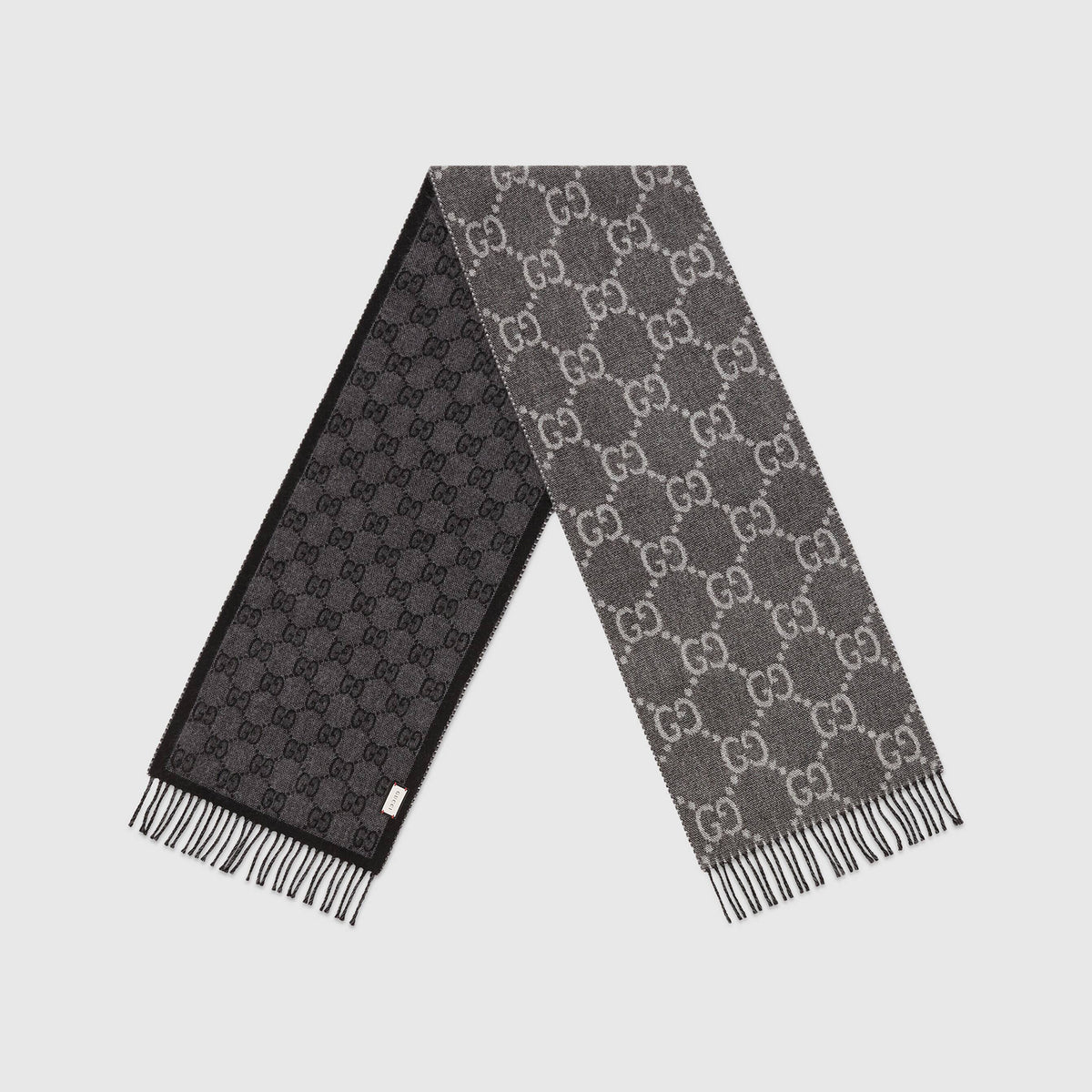 Gucci Jacquard Fringe Women's Men's Knitted Scarf #97262