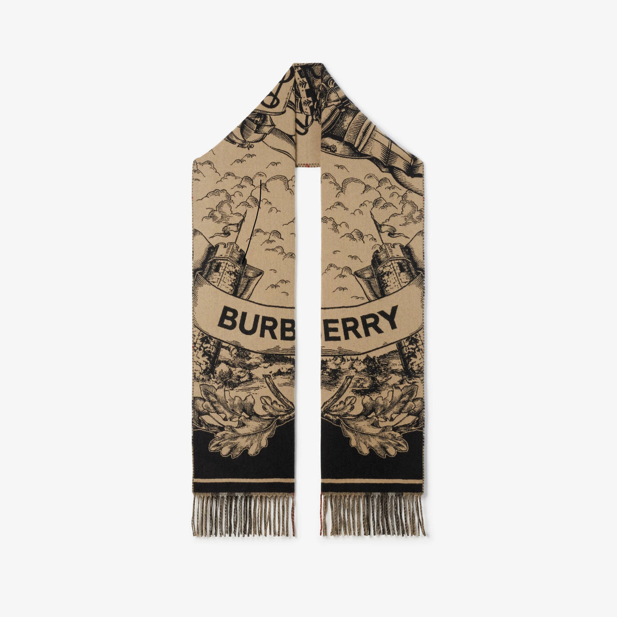 Burberry EKD Cashmere Reversible  Autumn And Winter Warm Scarf Shawl #96285
