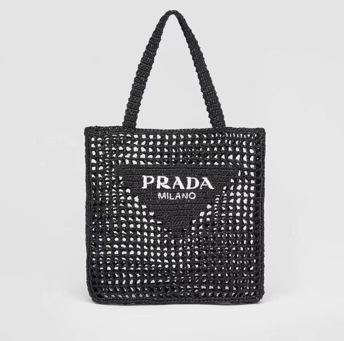 PRADA Men's Women's Tote Braided Bag Shoulder Bag Bags #51749