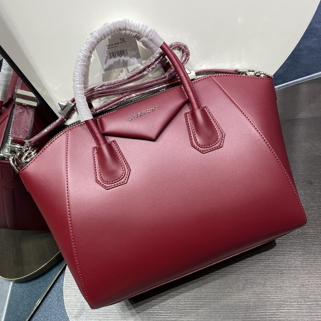 L  GIVENCHY Women Classic Antigona Biker Bag plain cowhide Handbag