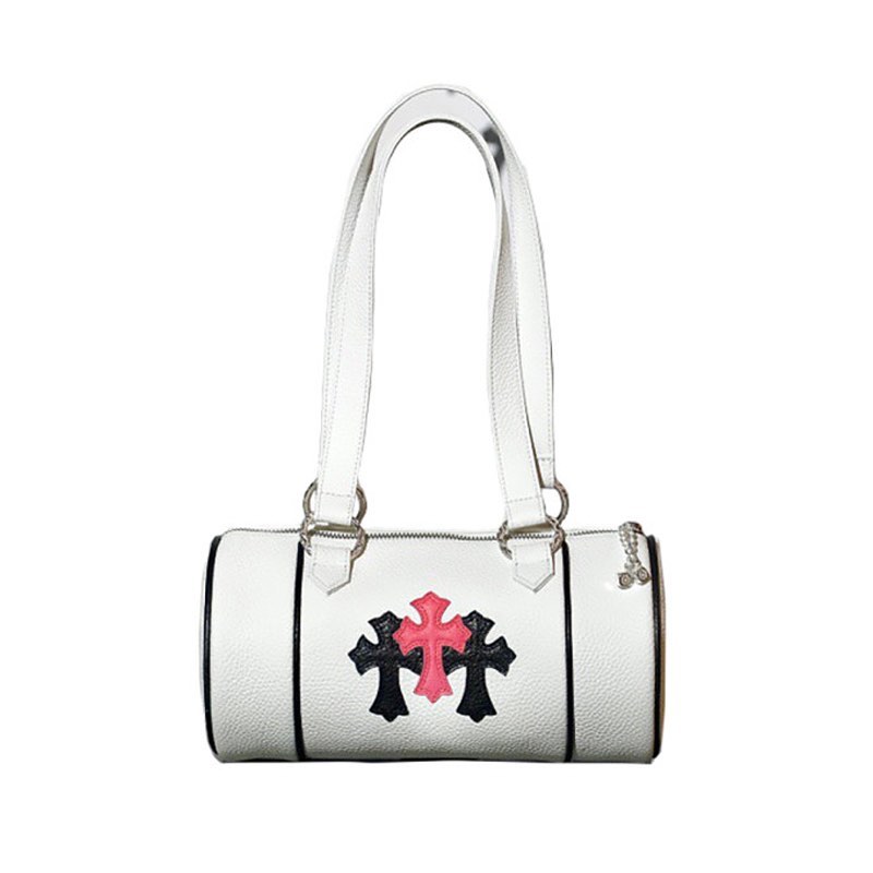 CH  Red and Black Cross Pillar Handbag Travel Bag #54391