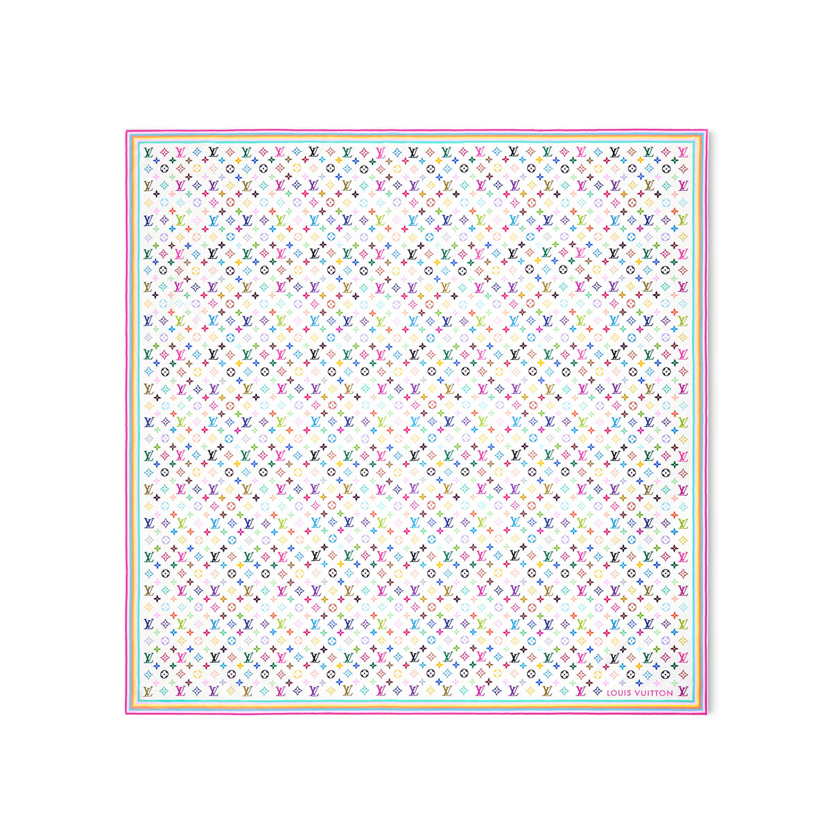 Louis Vuitton Lv X Tm Women's Colorful Letter Print Sheep Wool Shawl Scarf Accessories #77885