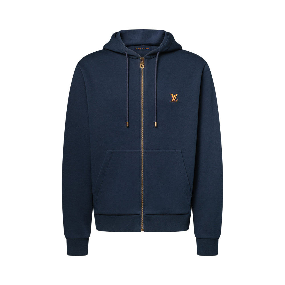 LOUIS VUITTON Zippered Hoodie With Signature #379226