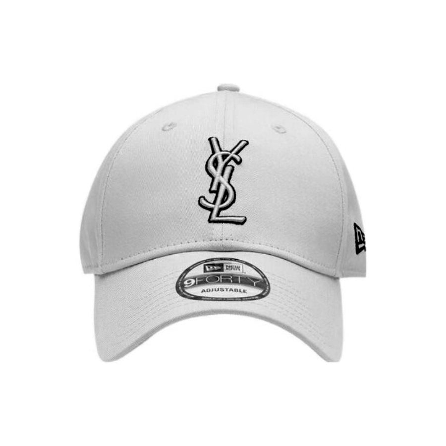SAINT LAURENT Men's and Women's Solid Color Embroidered Logo Pattern Cotton Duck Tongue Cap Hat #98381