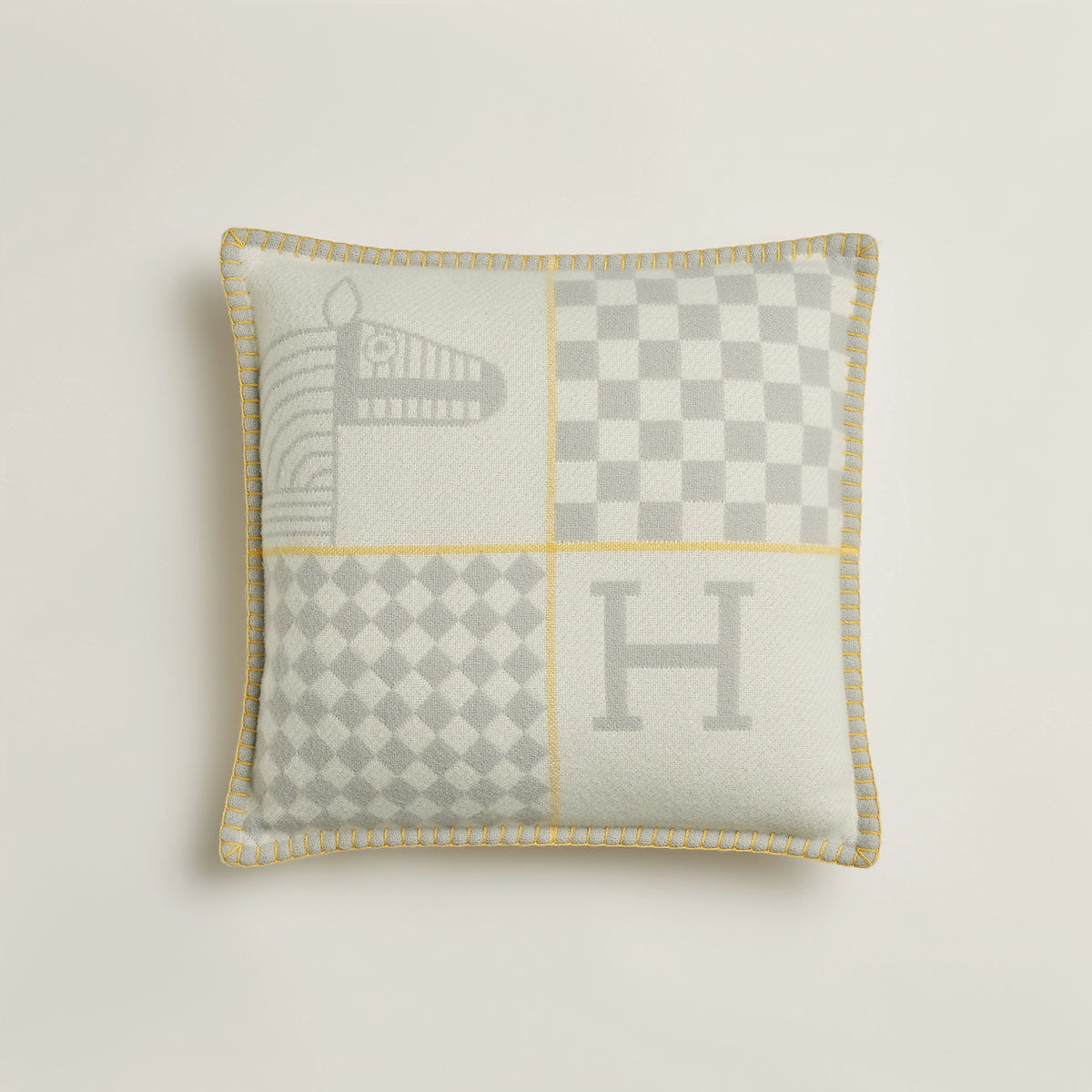 Hermes Avalon Animaux Nattes Solid Colour Wool Patterned Printed Cushions Pillow Furniture Accessories #76926
