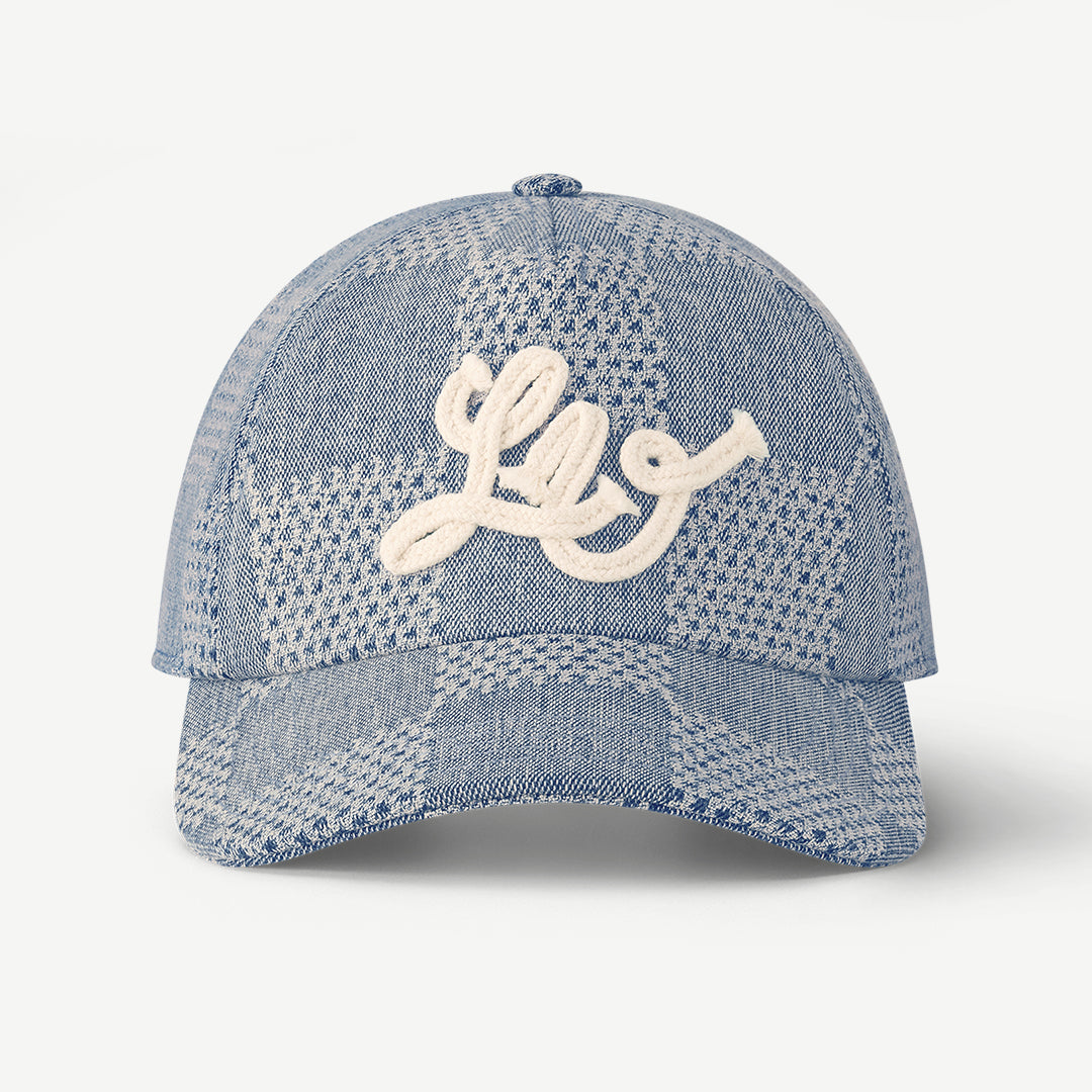 Louis Vuitton Damier Denim 3d Hat Checkered Color Block Fashion Casual Cool Versatile Baseball Hat #71284