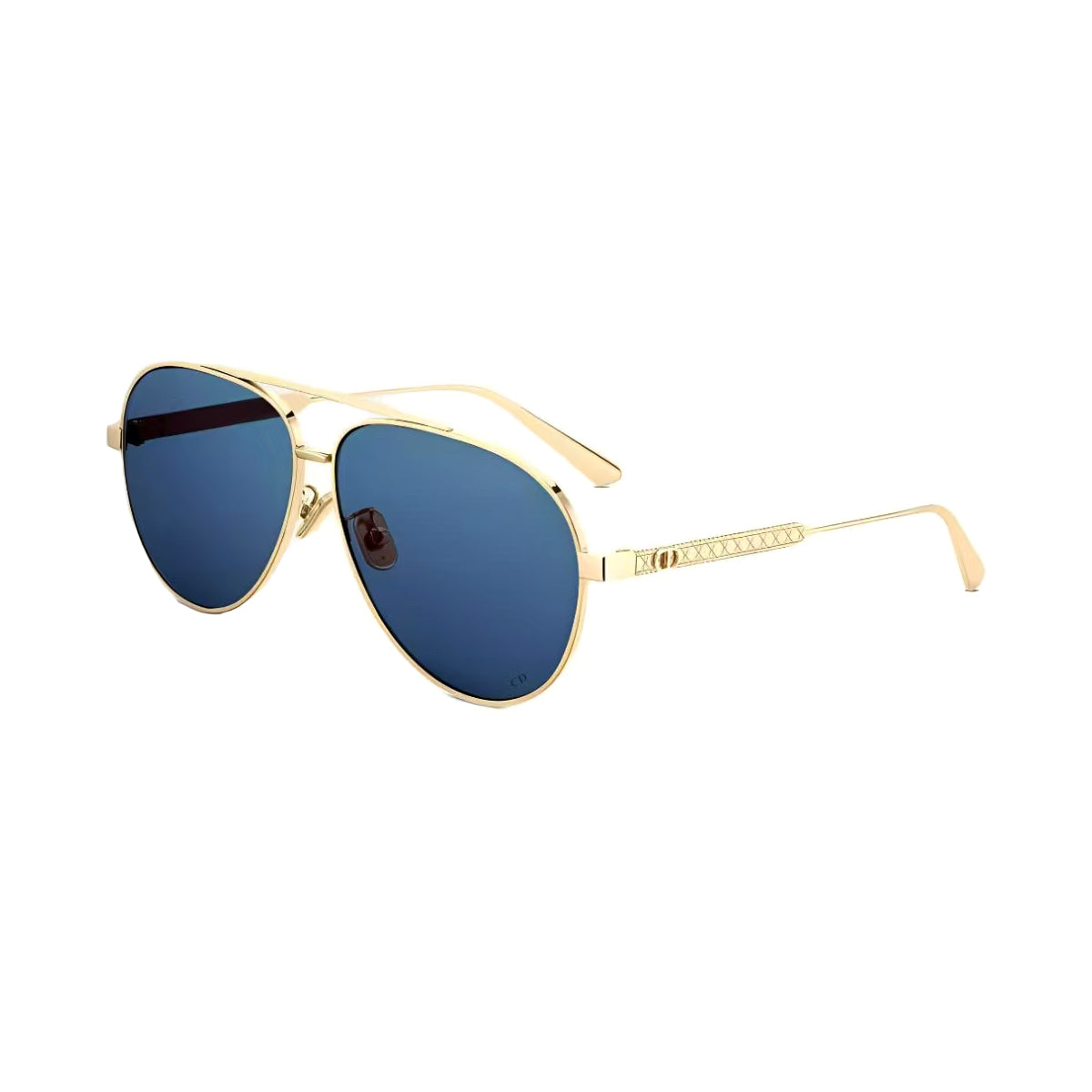 Dior Men's And Women's Classic Round Frame With Signature Temple Design Pilot Style Fashion Sunglasses And Accessories #78986