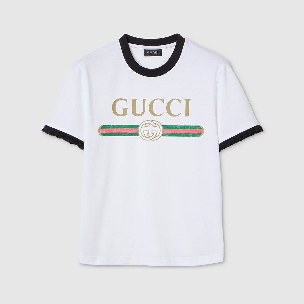 Gucci Cotton Jersey T-shirt With Print #377873