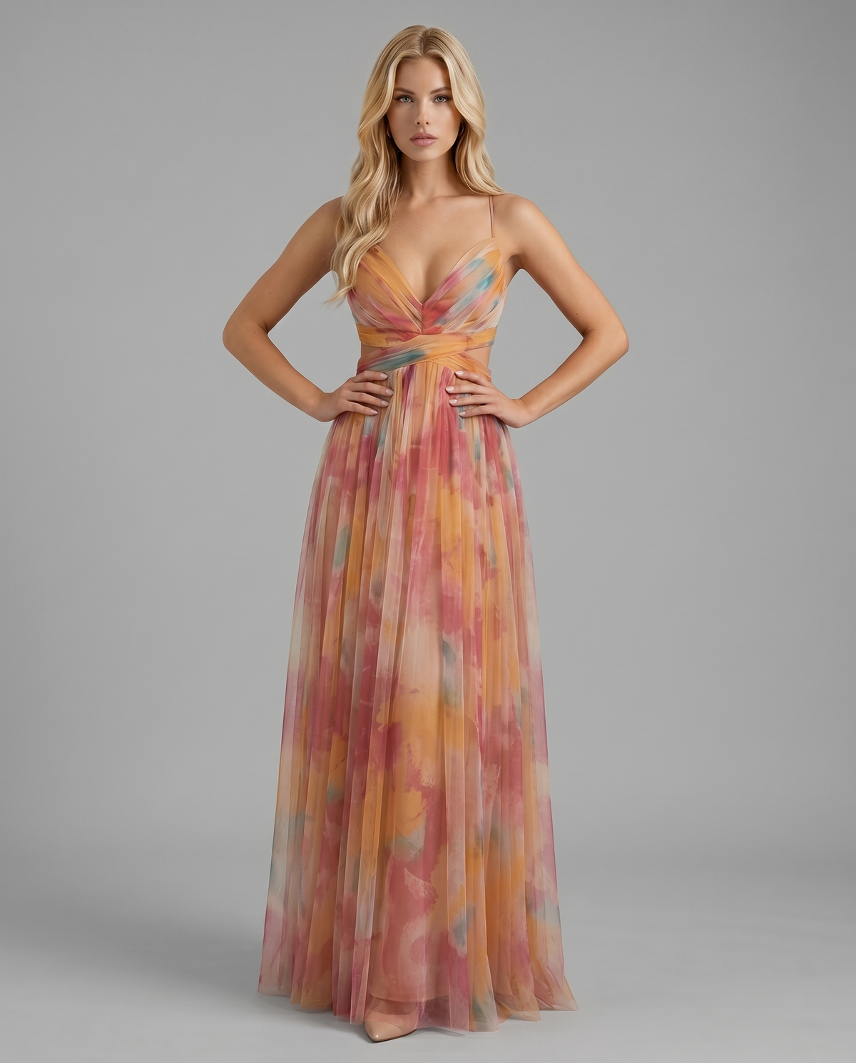 Angela Maxi Dress - Orange